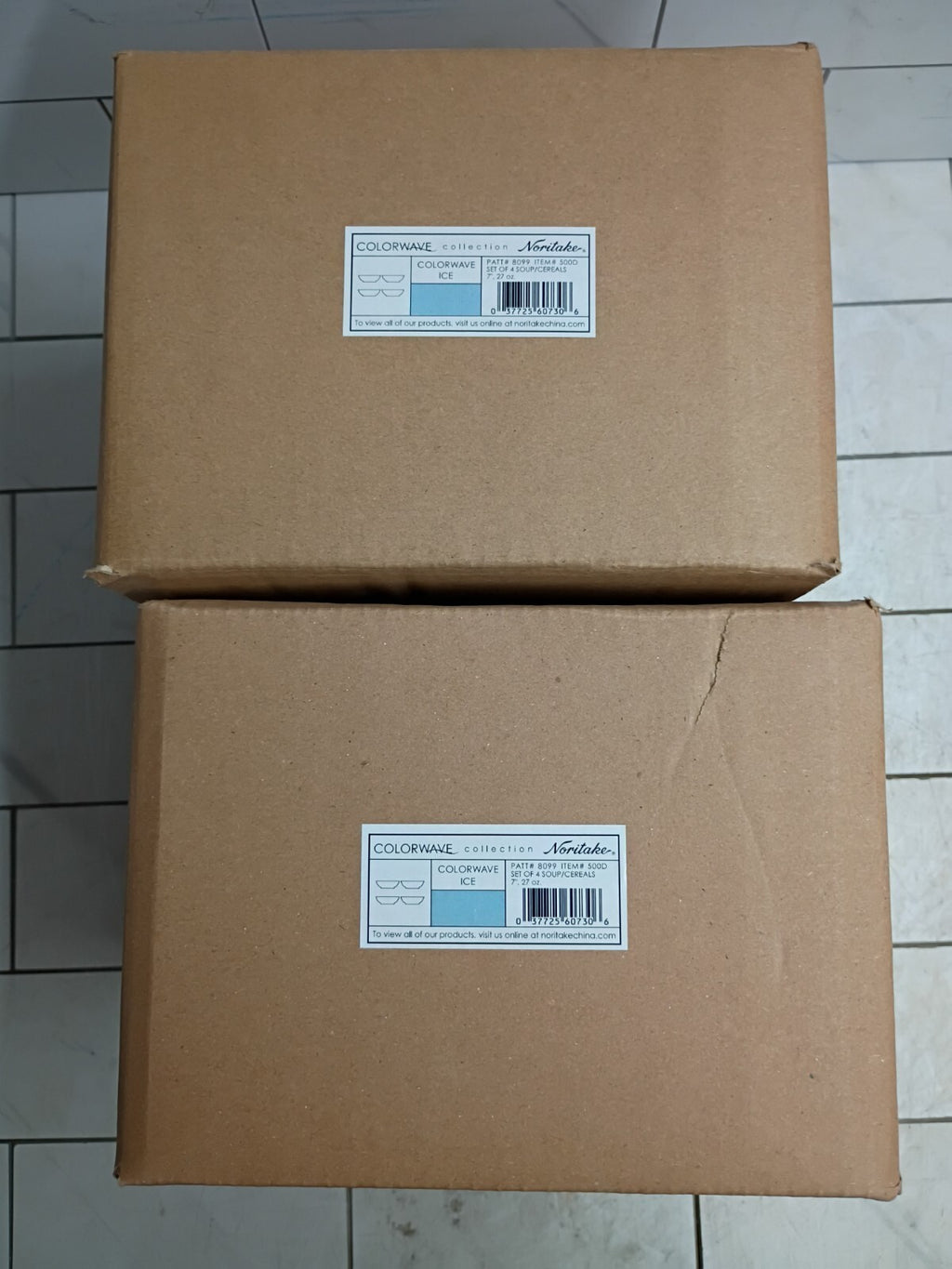2pk Colorwave Collection Noritake Set Of 4 Bowls, Ice 8099 New Open Box