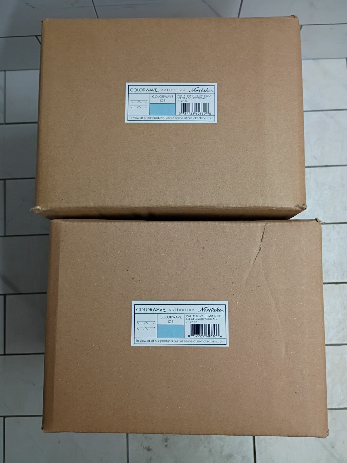 2pk Colorwave Collection Noritake Set Of 4 Bowls, Ice 8099 New Open Box