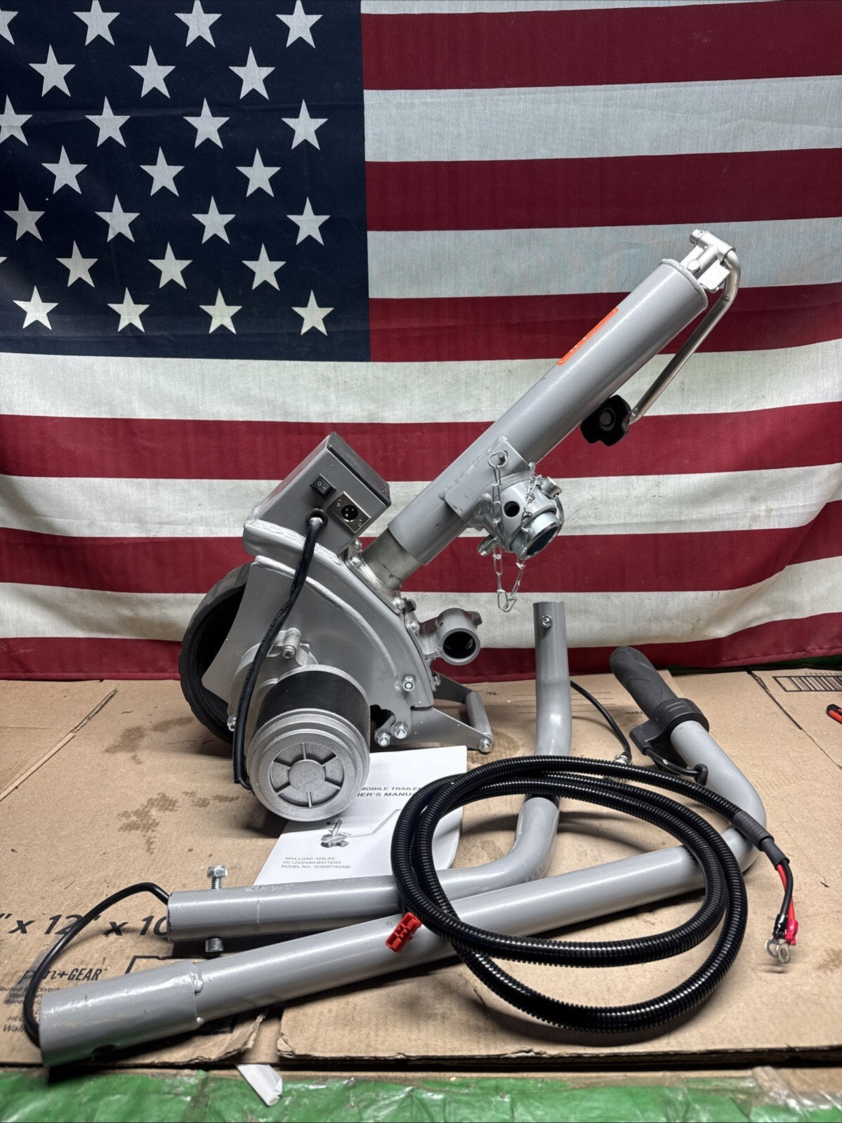 Electric Trailer Dolly 5000lbs 12V/350W Motorized Jockey Caravan Boat RV **READ*