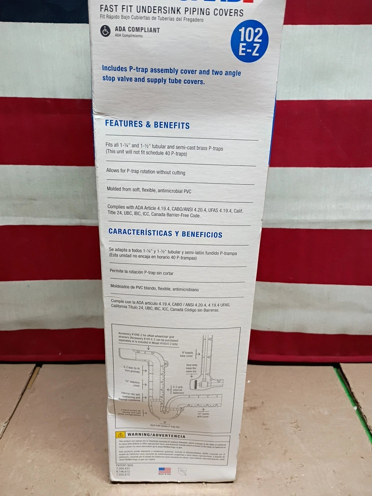 TrueBro Lav Guard2 102 E-Z Fast Fit Undersink Piping Covers USA Made