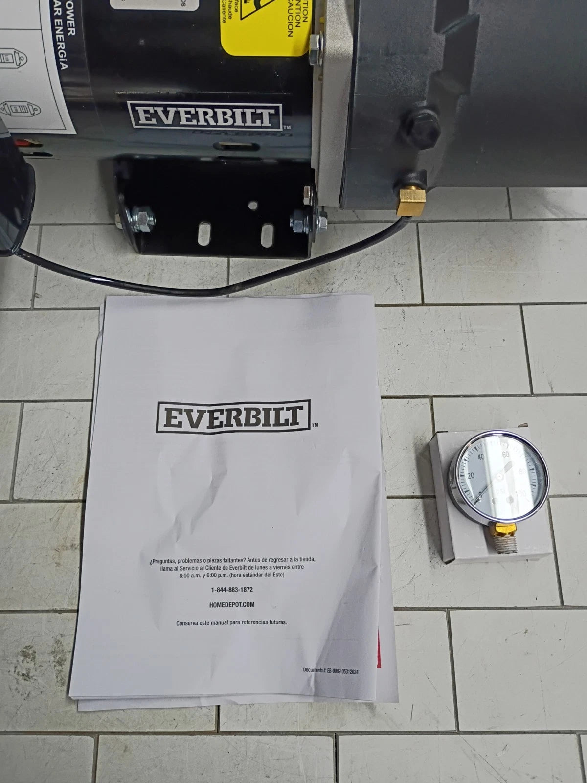 1/2 HP Everbilt Shallow Well Jet Pump Dual Voltage HDSWJ5P 25 Lift 11.5 GPM Used