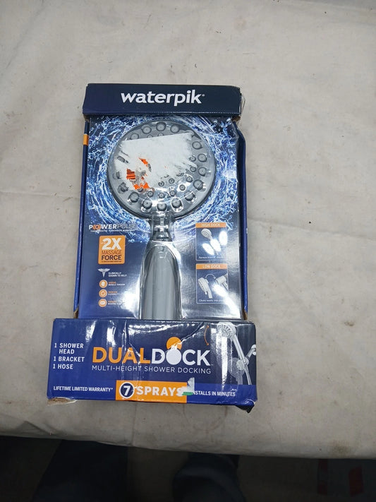 Waterpik 7-Spray Power Pulse Handheld Shower Head Polished Chrome XOD-763ME OB