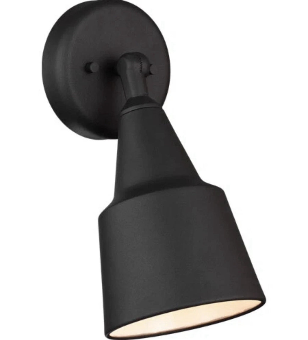 Sea Gull Lighting 8560701-12 Flood Light Outdoor Wall Light Black SCONCE 12.25"