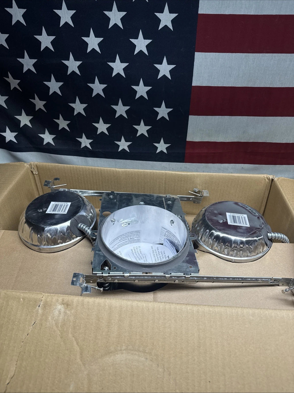 6 Pack EnviroLite 6 in. IC Rated LED New Construction Recessed Housing