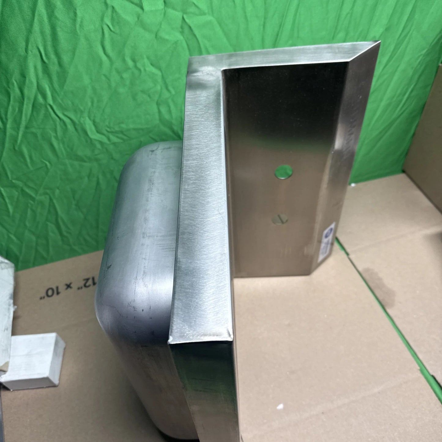 Stainless Steel Wall Mount Hand Wash Basin NSF Certified 17x15 with Gooseneck...