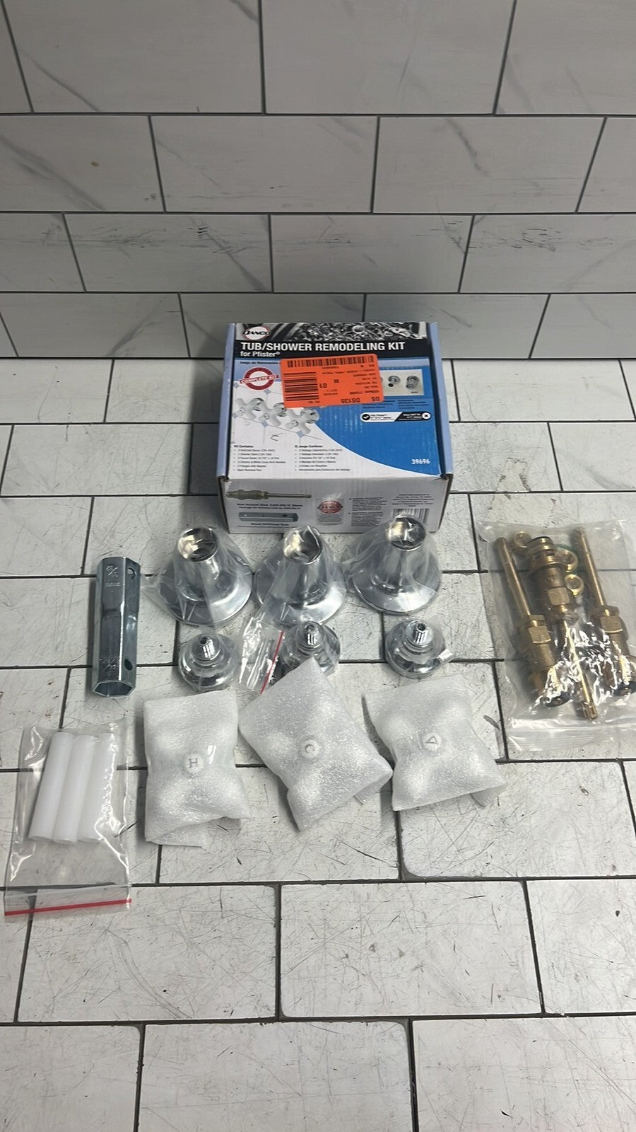 Danco 39696 Tub & Shower Remodeling Rebuild Kit for Price Pfister 3 HandleChrom3