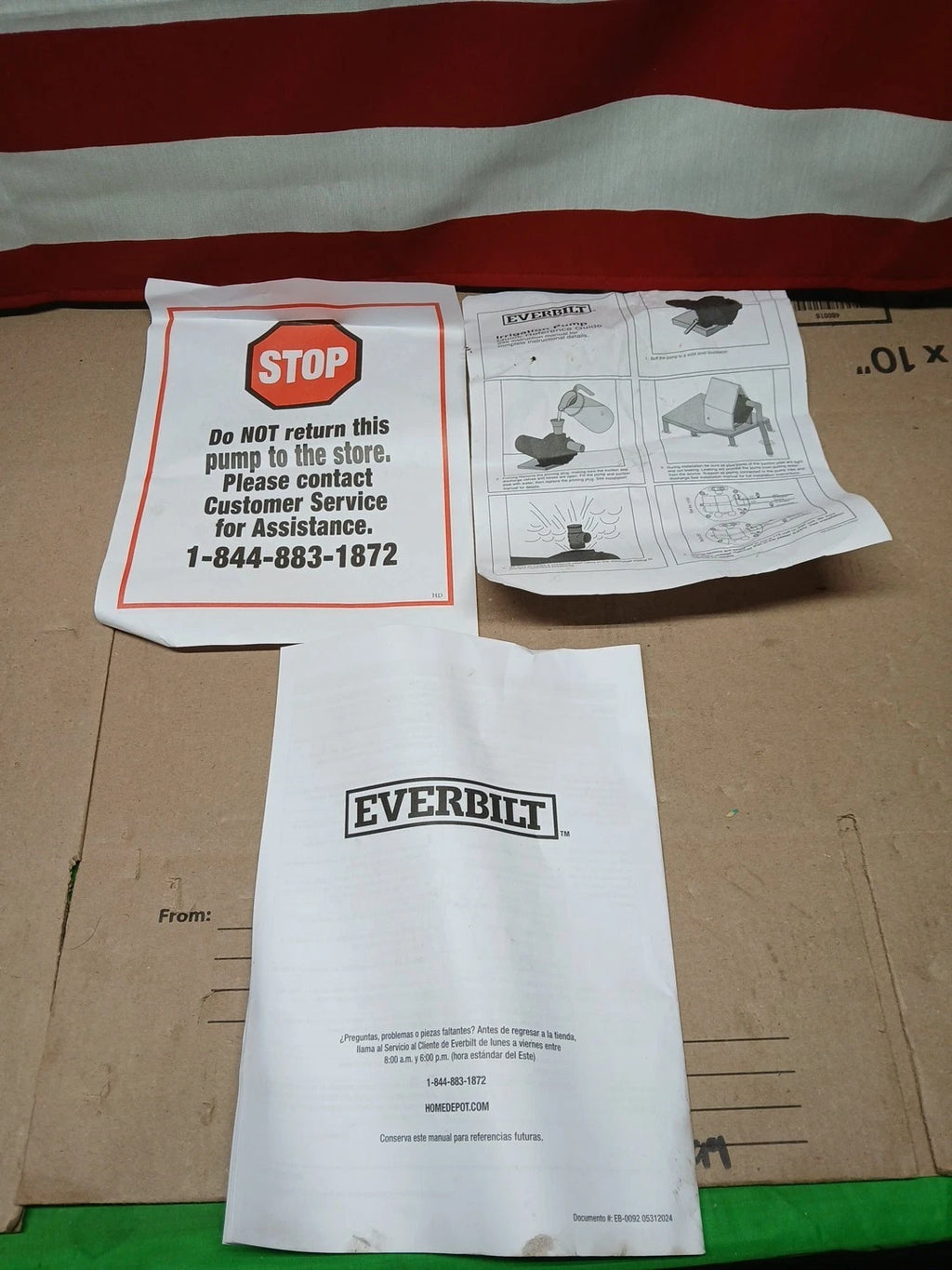 Everbilt Lawn Irrigation Pump Plastic 1.5HP HDLS15P PARTS ONLY