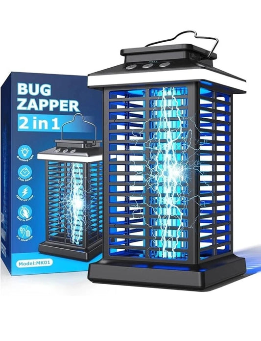 Bug Zapper Mosquito 2 in 1 Portable & Rechargeable MK01 - Black