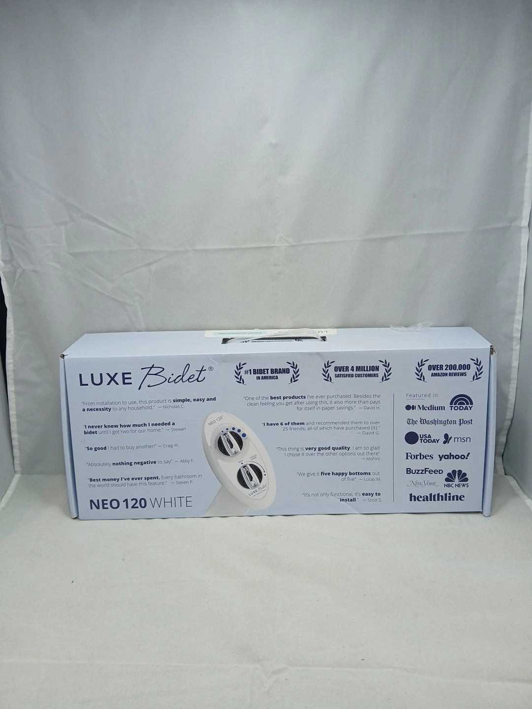 LUXE Bidet NEO 120 - Self-Cleaning Nozzle, Fresh Water Non-Electric Bidet