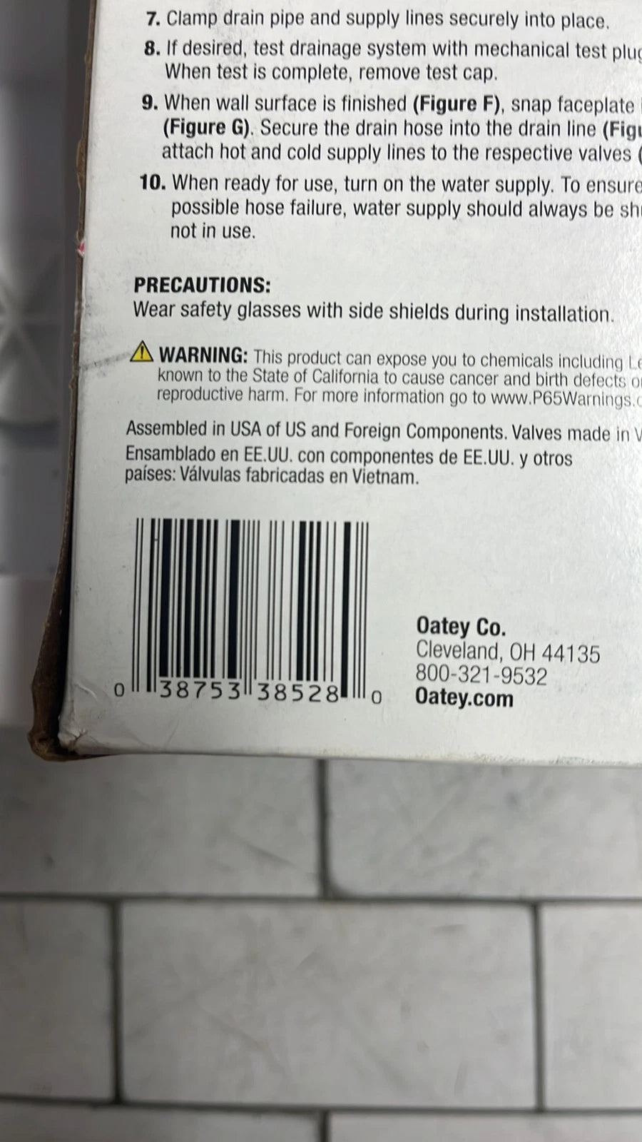 (2 Pack) Oatey Quadtro 38528 Washing Machine Outlet Box With PEX Crimp Valves OB