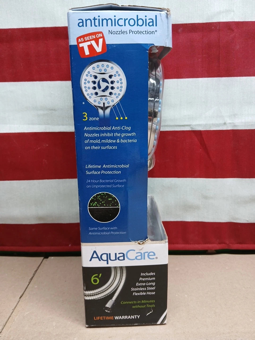 8-Spray Patterns 4.5 in. Wall Dual Shower Head