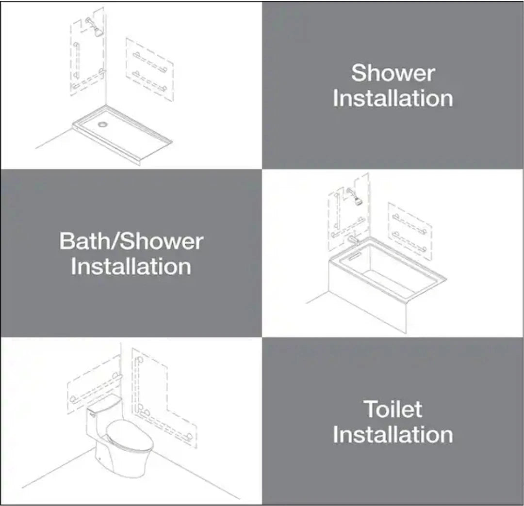 KOHLER Carmichael R27235-BN Bathroom Shower 16 in Grab Bar in Brushed Nickel NEW