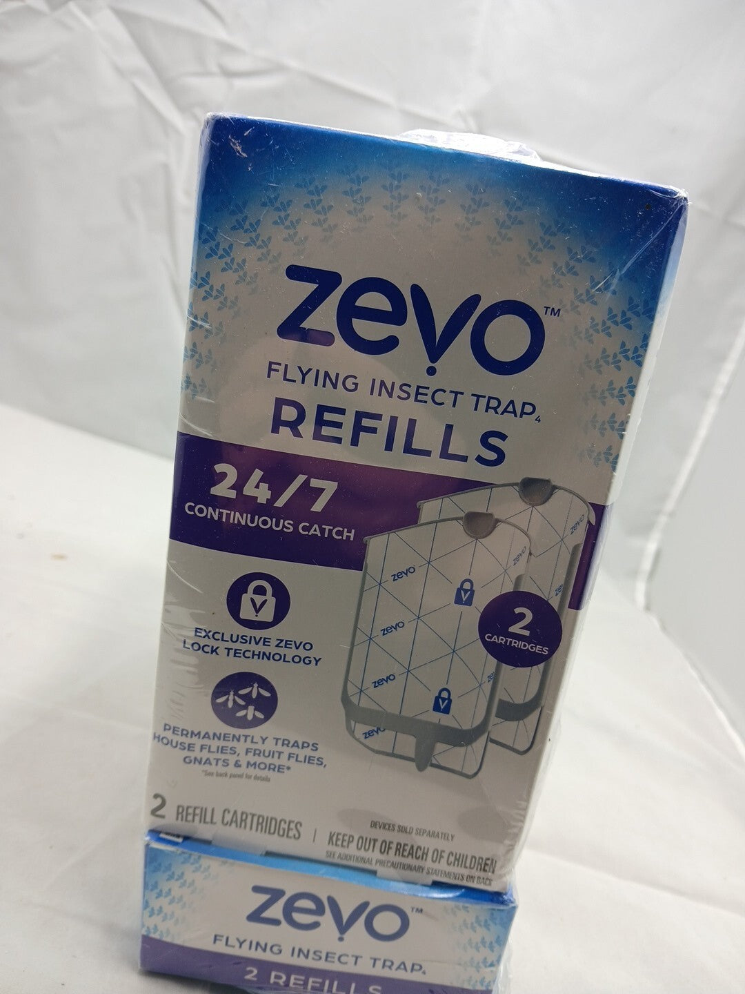 10 Pack Zevo Flying Insect Trap Refill Cartridges -Easy to Use New