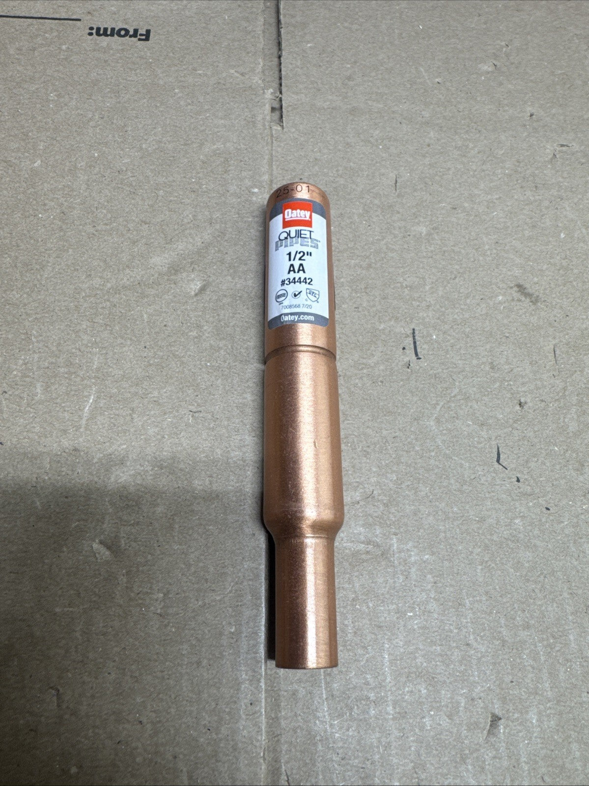 2Pk Oatey Quiet Pipes SWT/Press AA Straight Hammer Arrestor 1/2" Male 34442