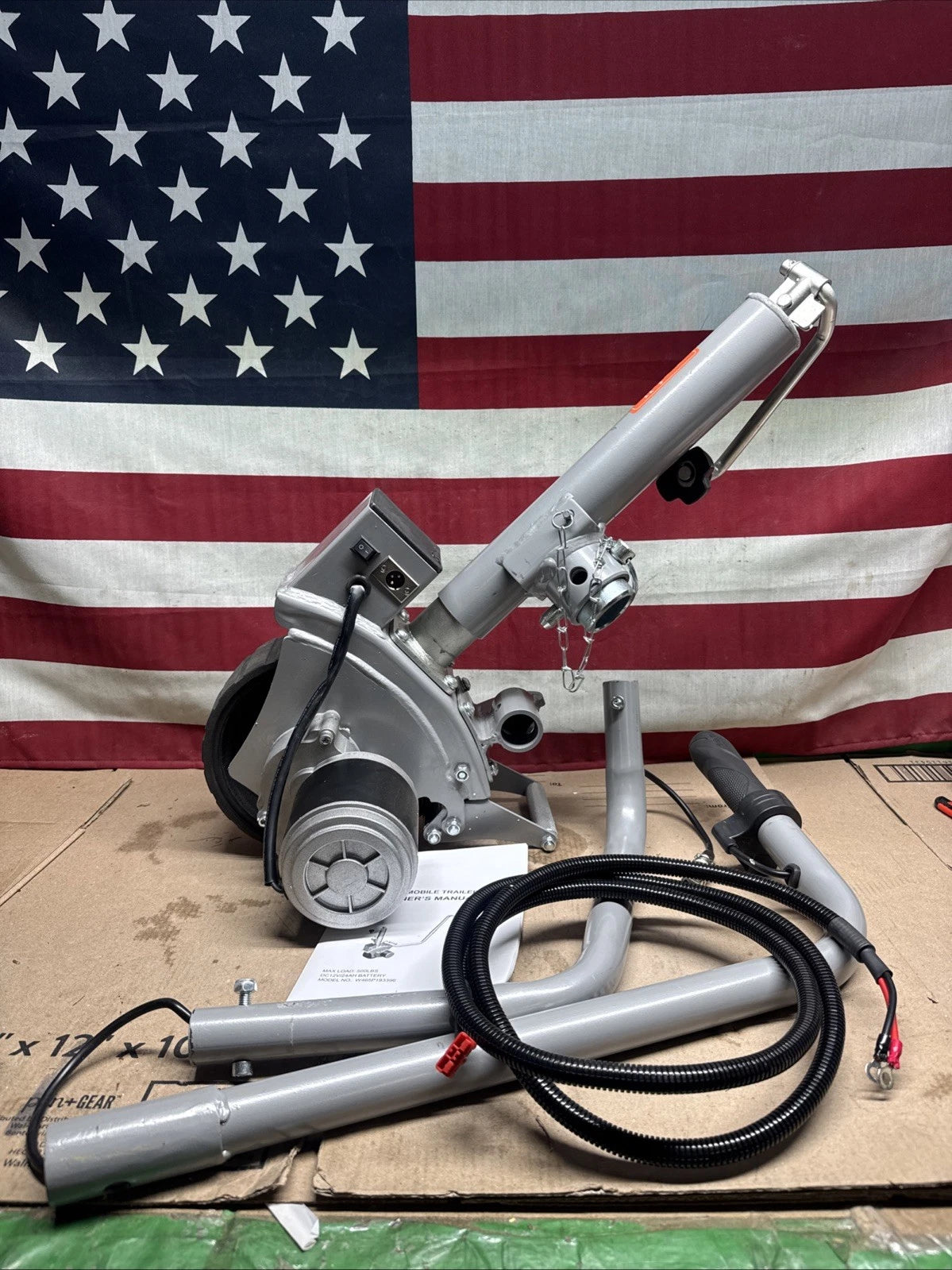 Electric Trailer Dolly 5000lbs 12V/350W Motorized Jockey Caravan Boat RV **READ*