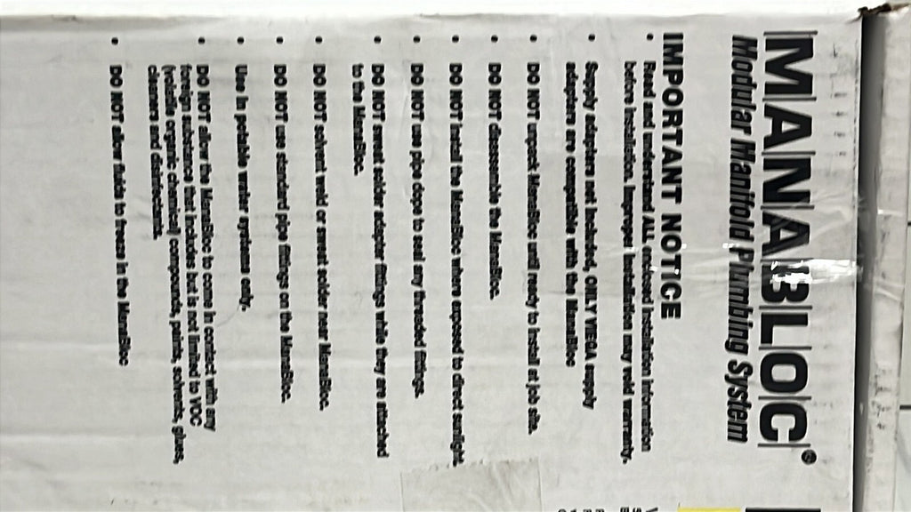 Viega 49620 24 Port MANABLOC port Polysulfone Distribution (9 Hot 15 Cold) New