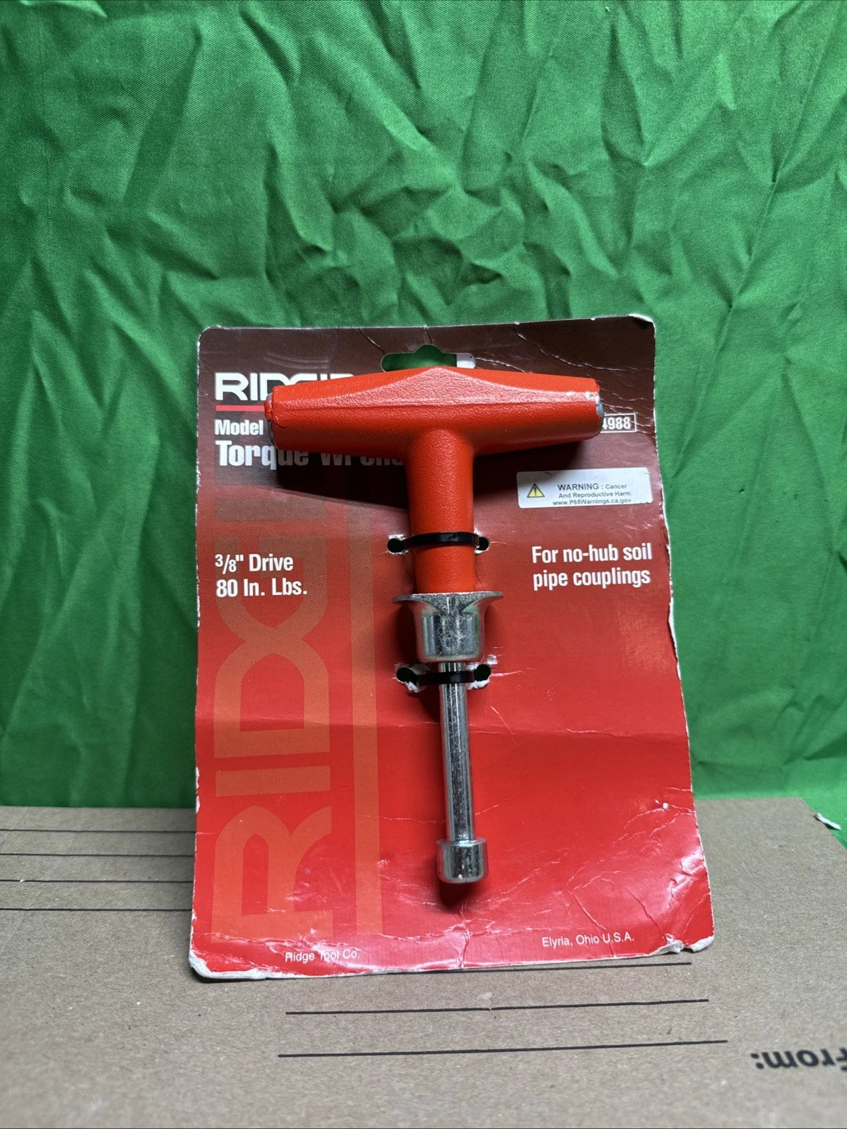 RIDGID 3/8" Torque Wrench, 80 lb-in Torque - 14988
