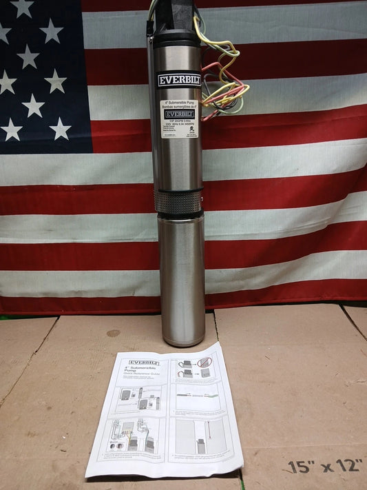 Everbilt 1 HP Submersible 3-Wire Motor 10 GPM Deep Well Potable Water Pump