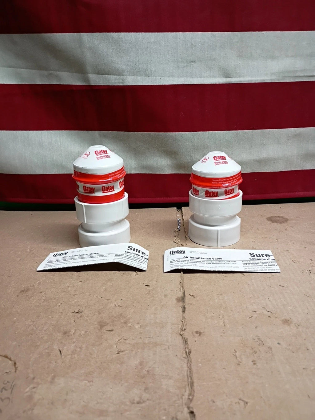 2pk Oatey Sure-Vent 39016 AA Valve fits 1-1/2 in x 2 in PVC Pipe ..
