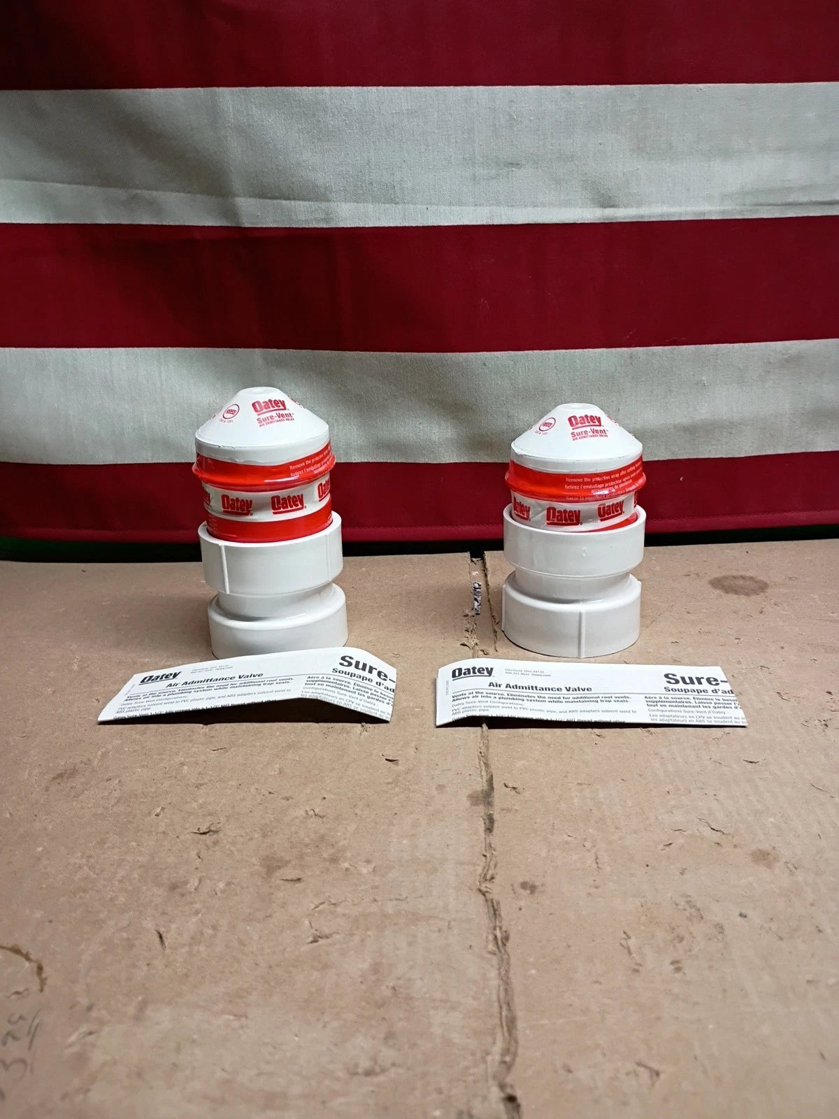 2pk Oatey Sure-Vent 39016 AA Valve fits 1-1/2 in x 2 in PVC Pipe ..
