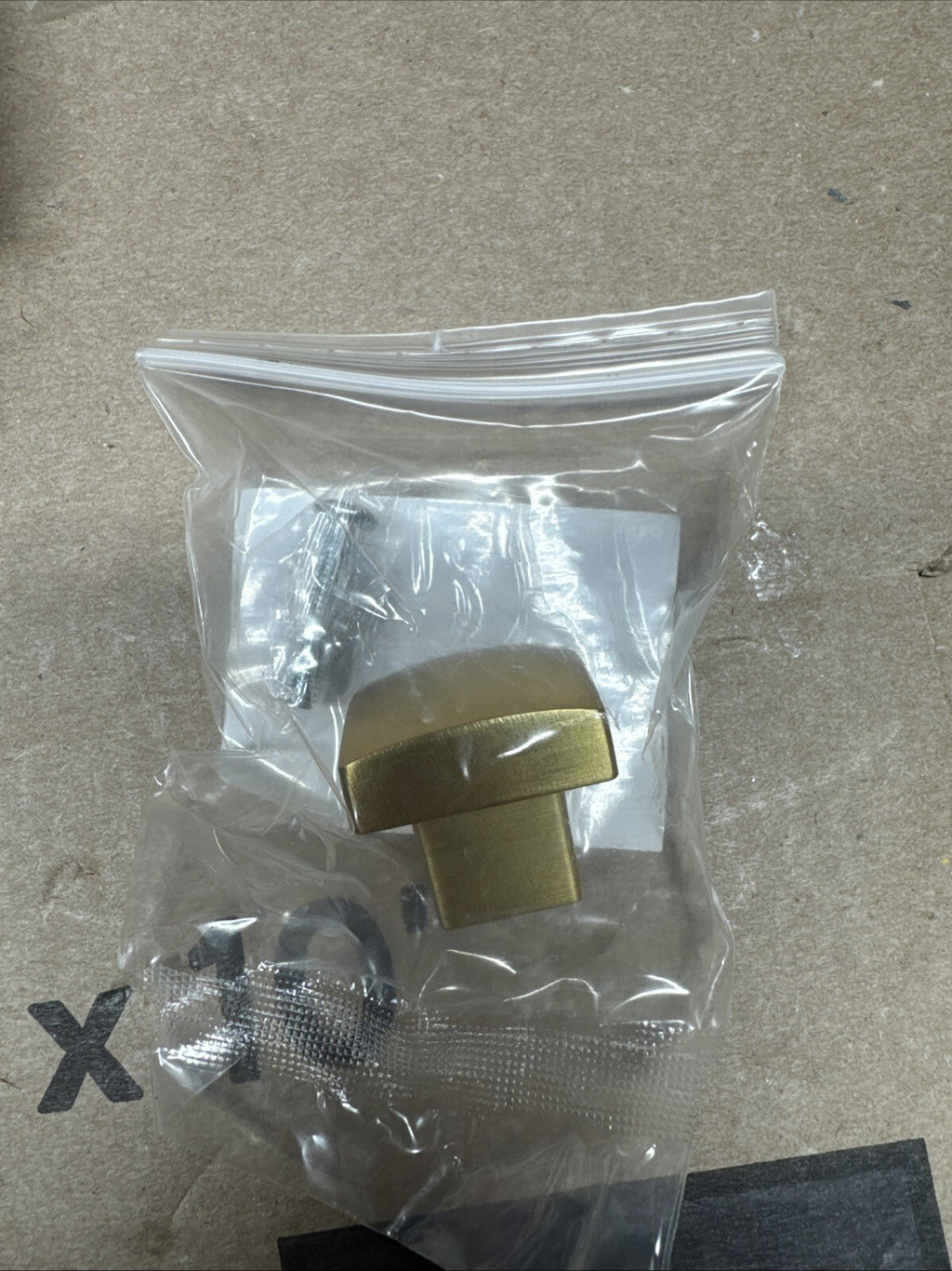 Lot Of 12 Liberty P38521C-117 Simply Geometric 1 1/8" Brushed Brass Drawer Knob