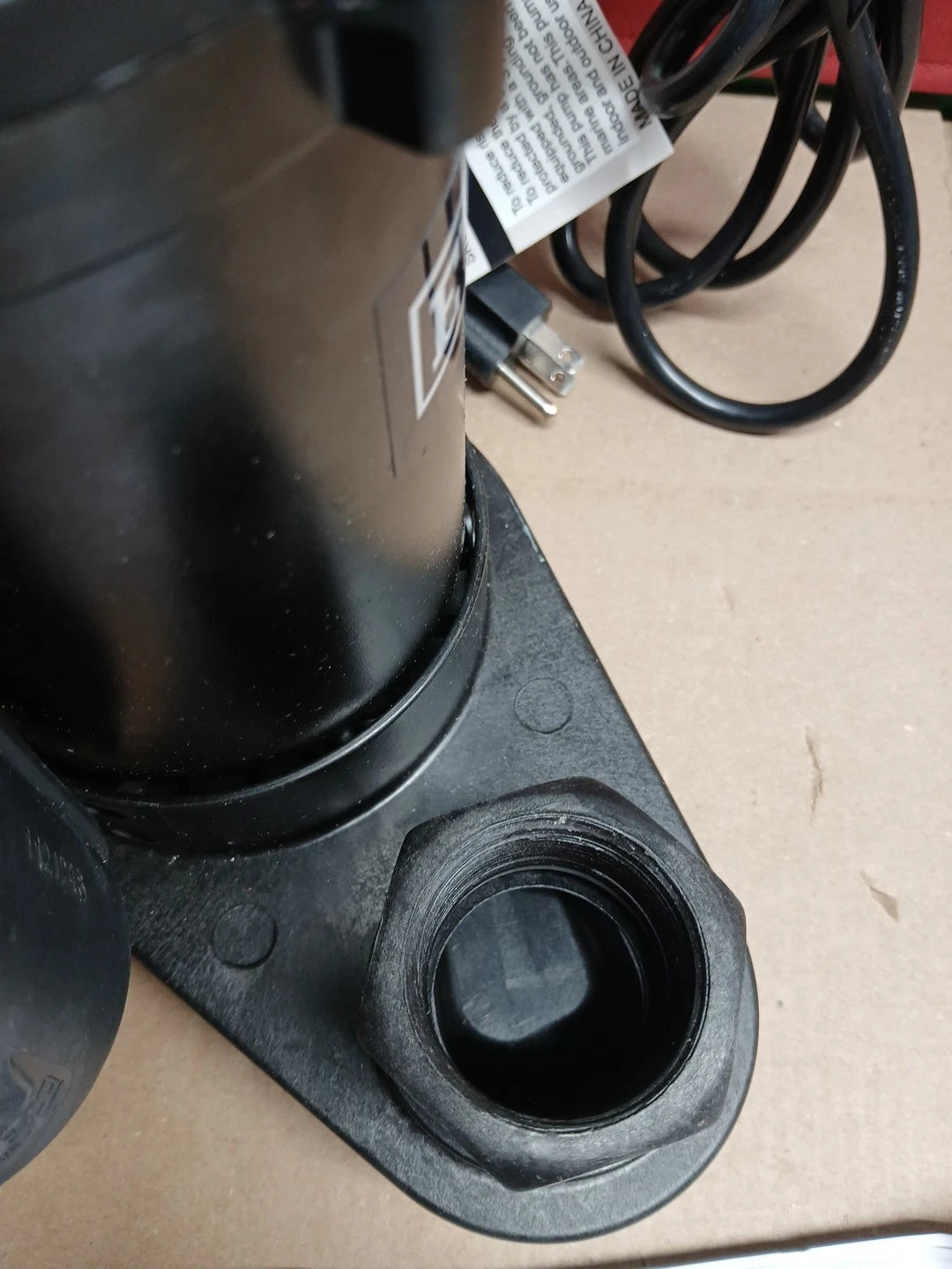 Everbilt 1/4 HP Aluminum Sump Pump w/ Tether Float Switch HDSP25W NEW OPEN BOX.