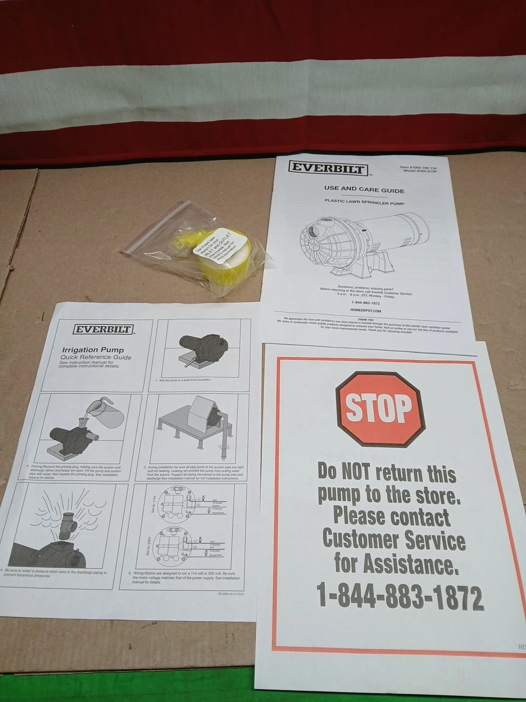 Everbilt Lawn Irrigation Pump Plastic 1-1/2HP HDLS15P