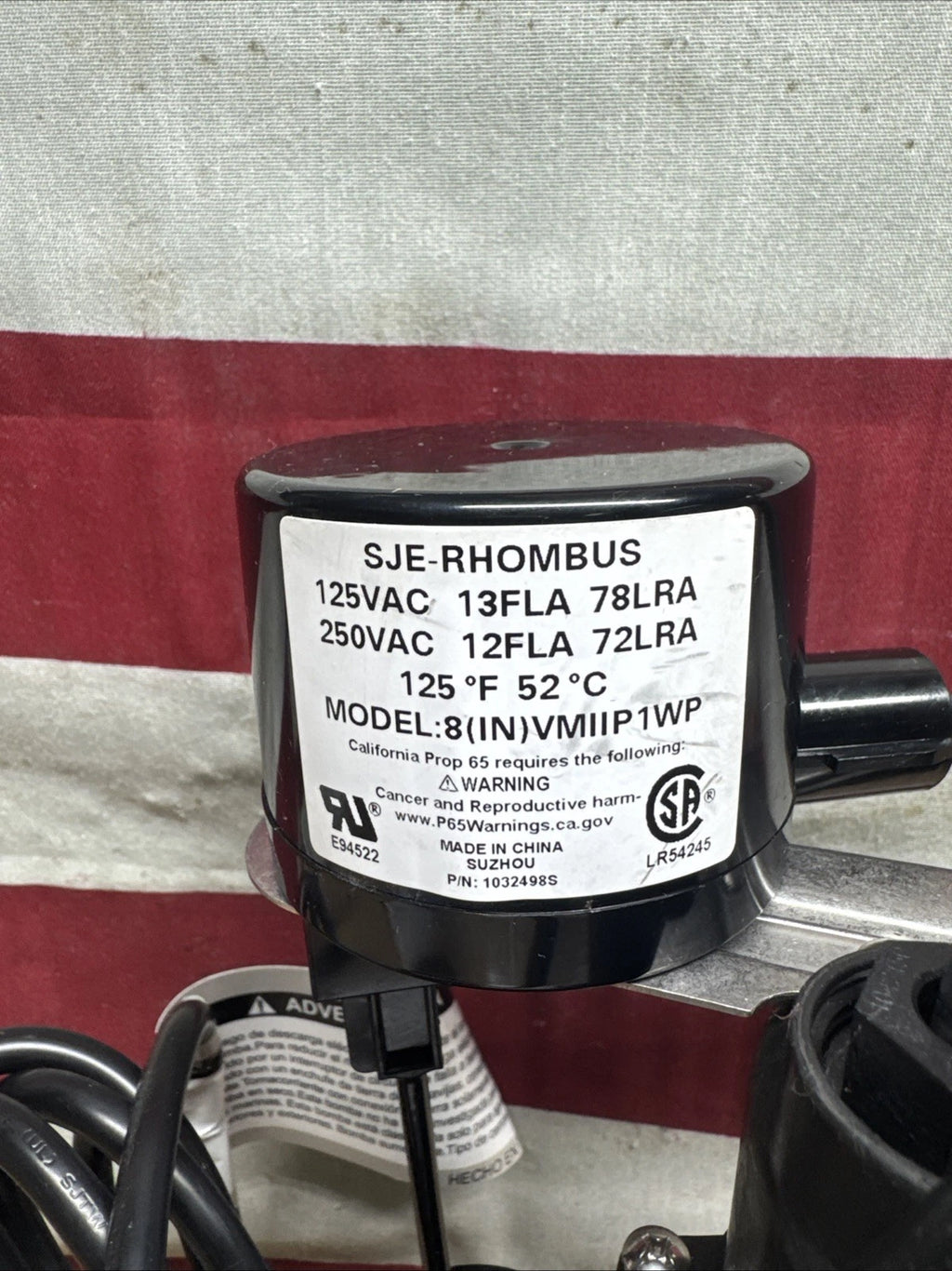 Everbilt HDSP50V 1/2 HP Submersible Sump Pump Thermoplastic Vertical., Open Box.