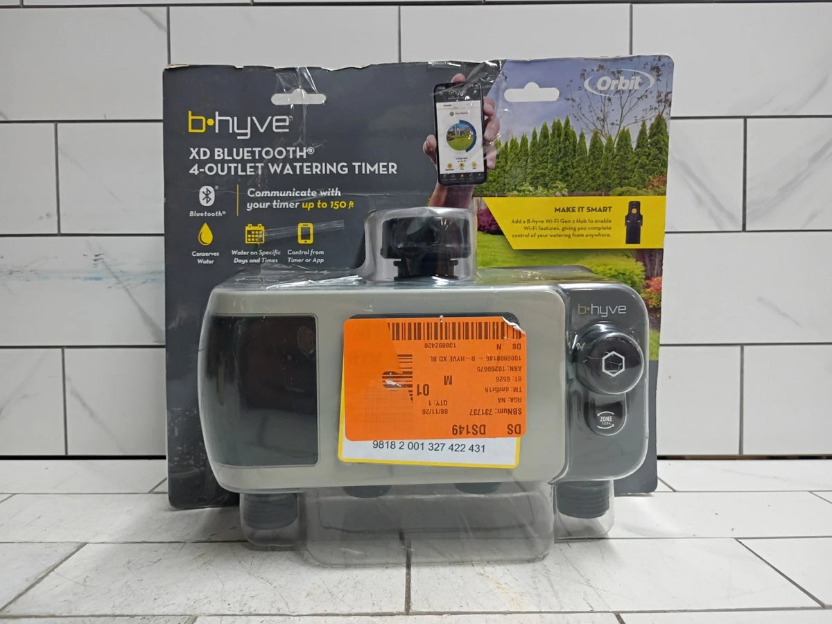 Orbit B-Hyve XD Bluetooth 4-Outlet Hose Faucet Timer NEW OPEN BOX