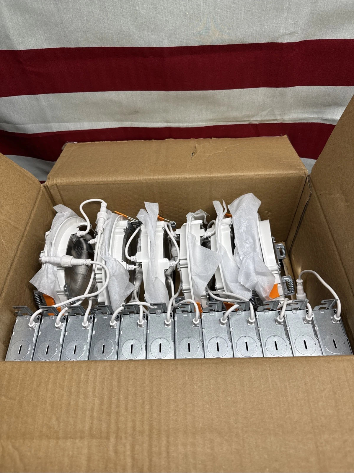 HALO HLBSL 6 in. Can Less Integrated LED, 900 Lumens, 5CCT, White (12-Pack)