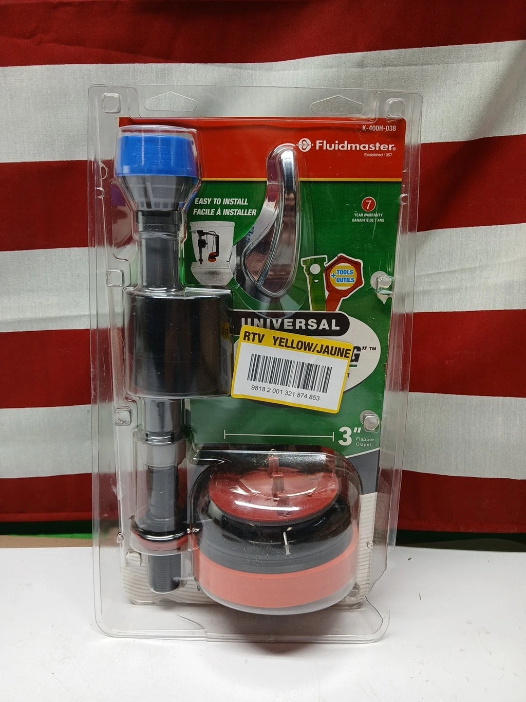 5-PACK Fluidmaster Everything Toilet Repair Kit MultiColor 3 K-400H-038-T4.