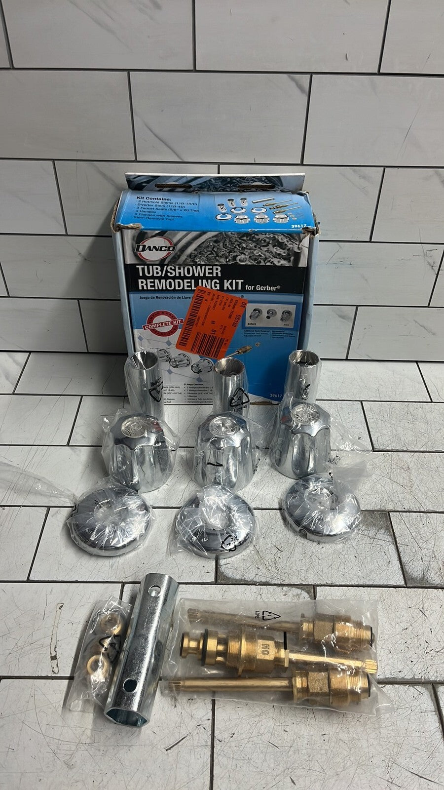 Danco 39617 Tub/Shower Remodeling Kit for Gerber - CHROME Open Box