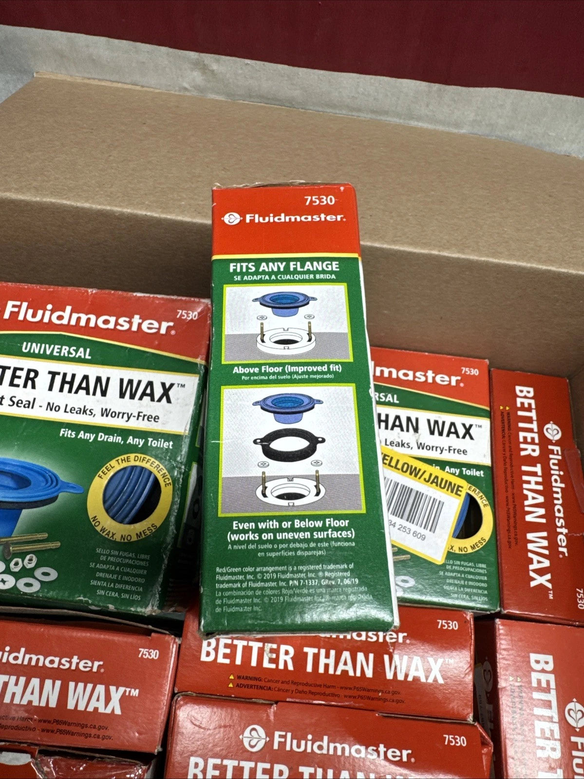 15pk Fluidmaster, Universal Better Than Wax Toilet Seal Missing Bolts 7530