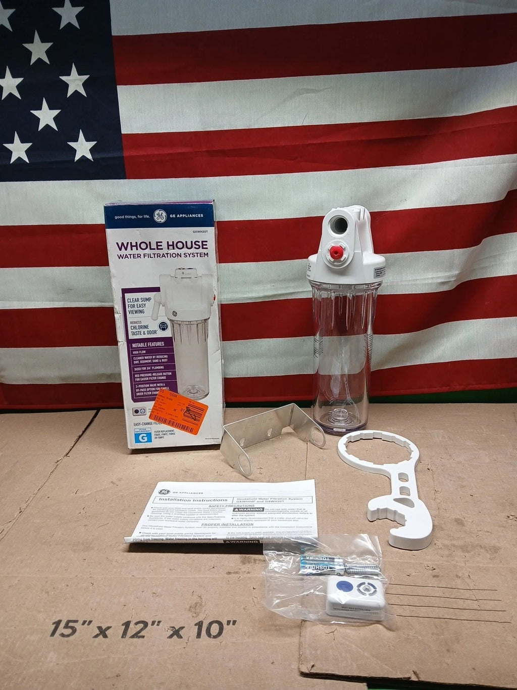 GE GXWH20T Whole House Water Filtration System Model OPEN BOX