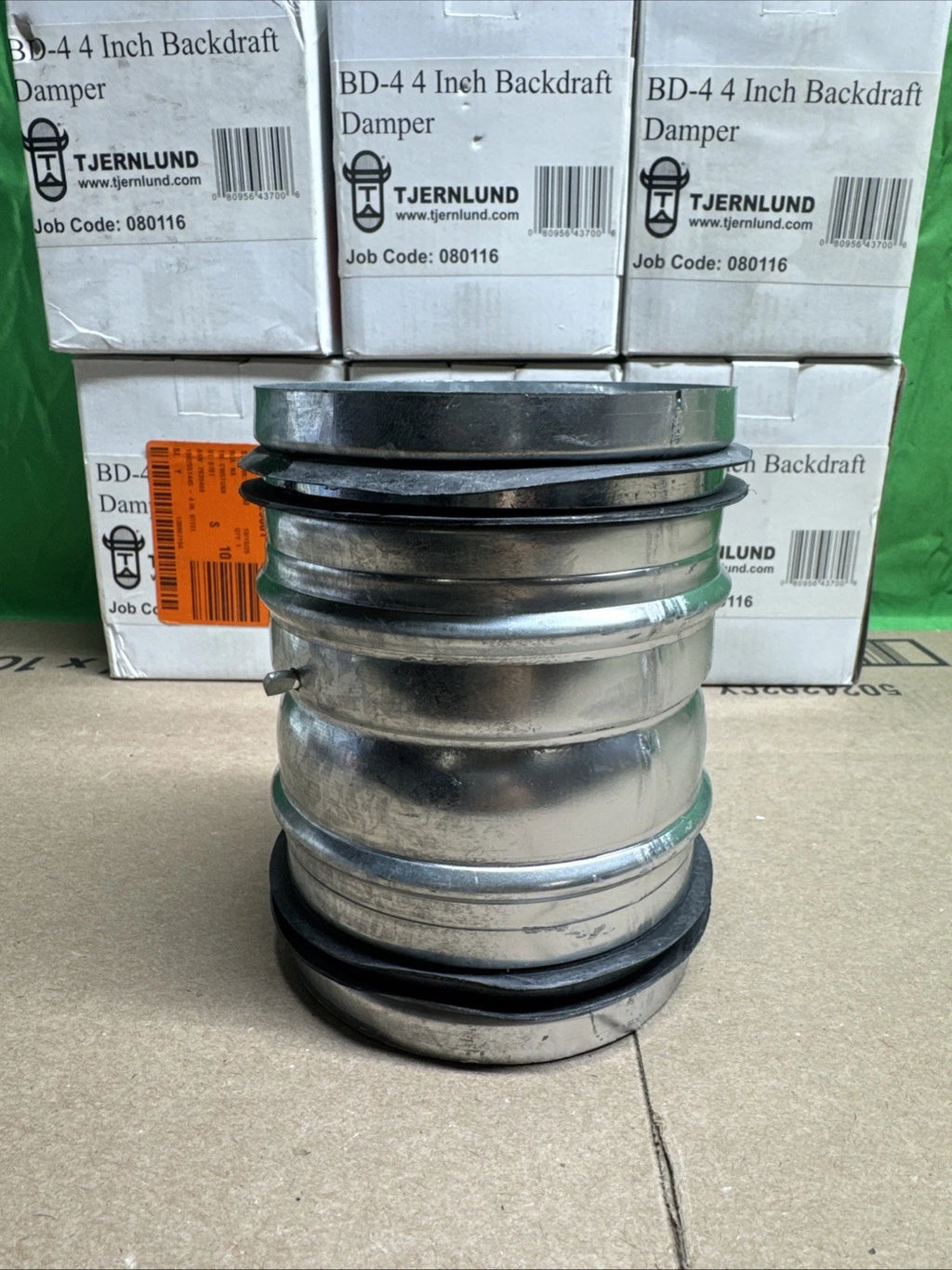 (LOT OF 6) 4 in. Steel Backdraft Damper