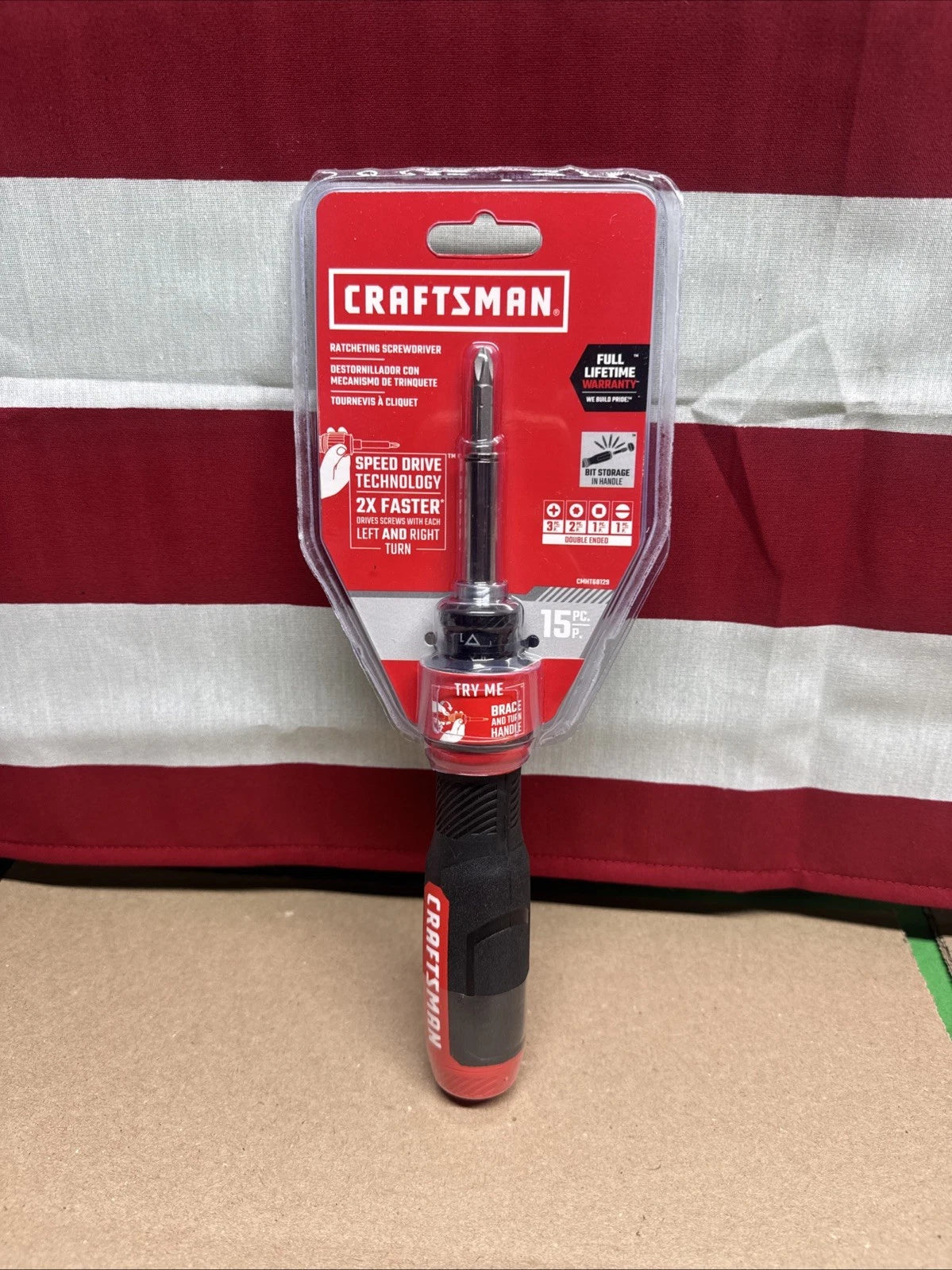 Craftsman CMHT68129 15PC Ratcheting Screwdriver NEW