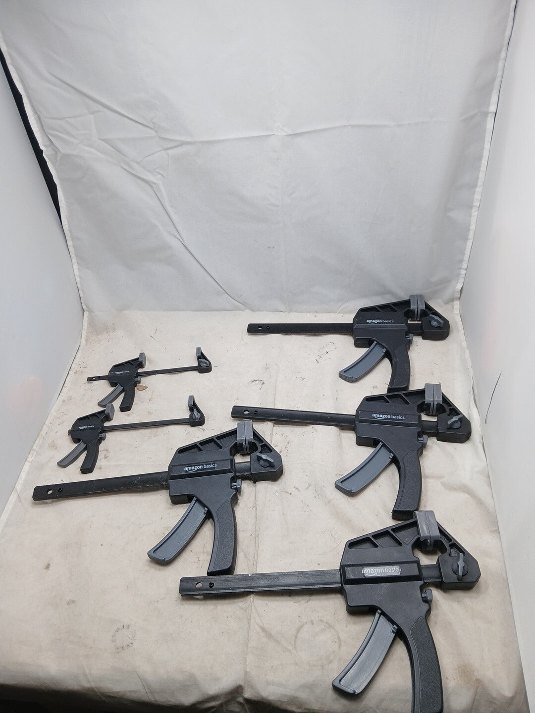 Amazon Basics 6-Piece Trigger Clamp Open Box