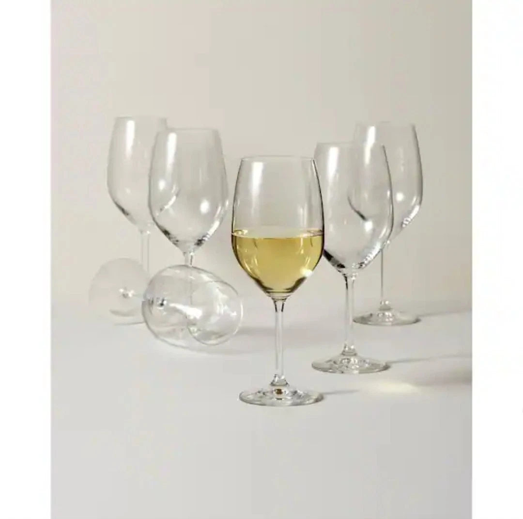 6 Pcs Lenox Tuscany Classics Classic White Set of 6 21oz glasses leadfree NEW