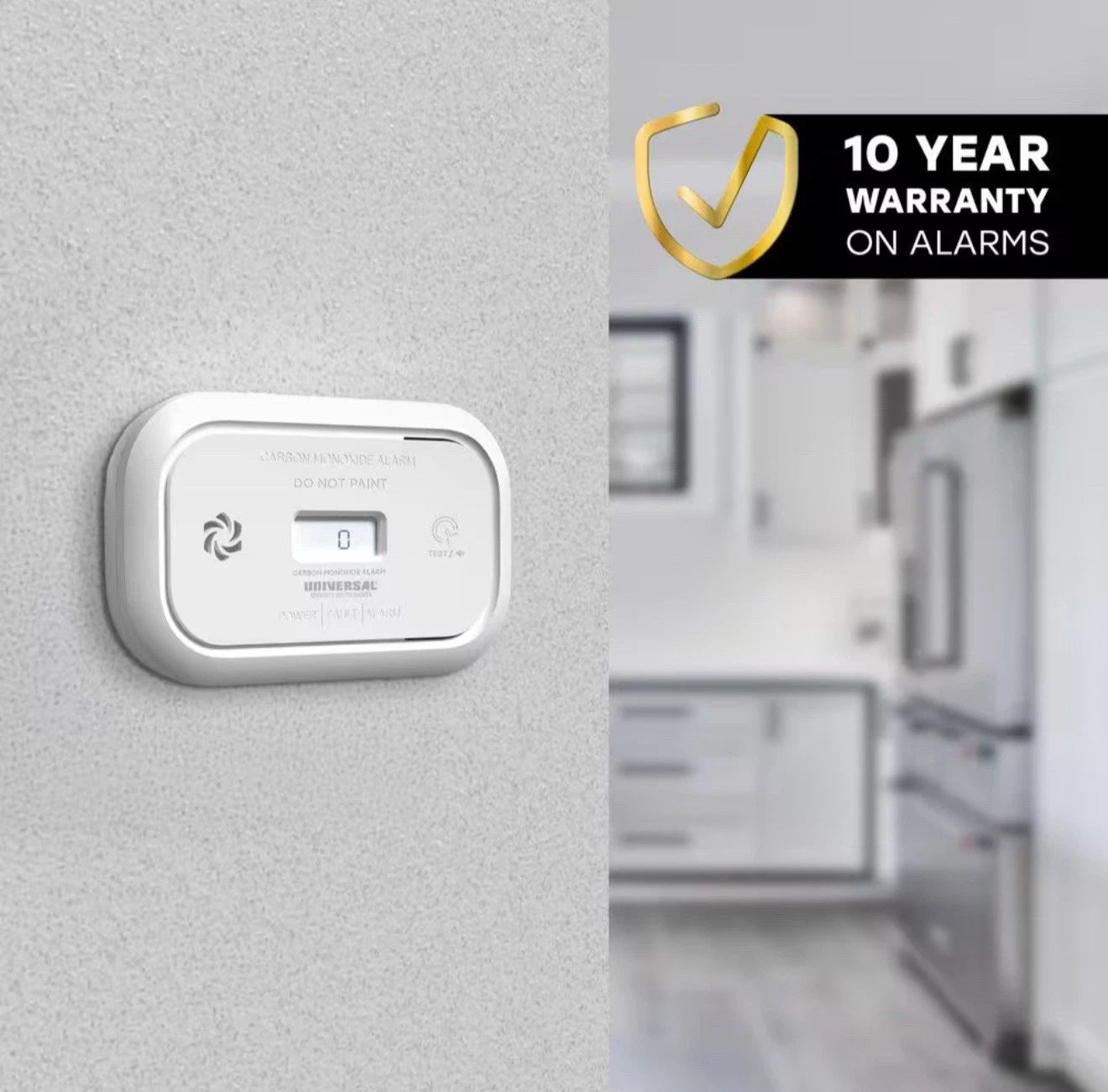 AA Battery Powered Carbon Monoxide Detector with Digital Display NEW