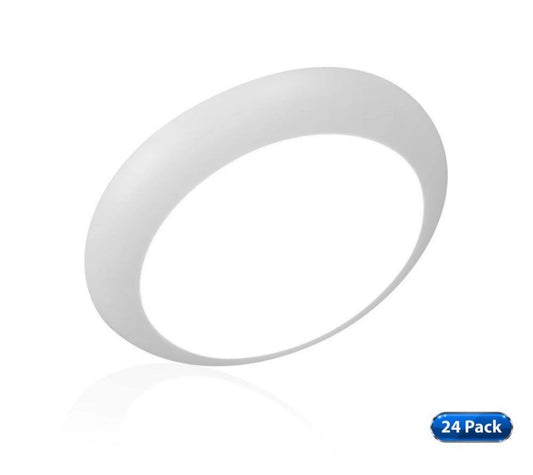 (24-Pack) NICOR RSD 6 in. White Integrated LED Flush Mount Downlight, 2700K