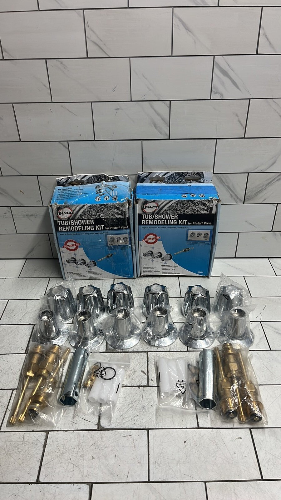 2PK Danco 39619 Tub/Shower Remodeling Kit for Pfister Verve CHROME: Open Box