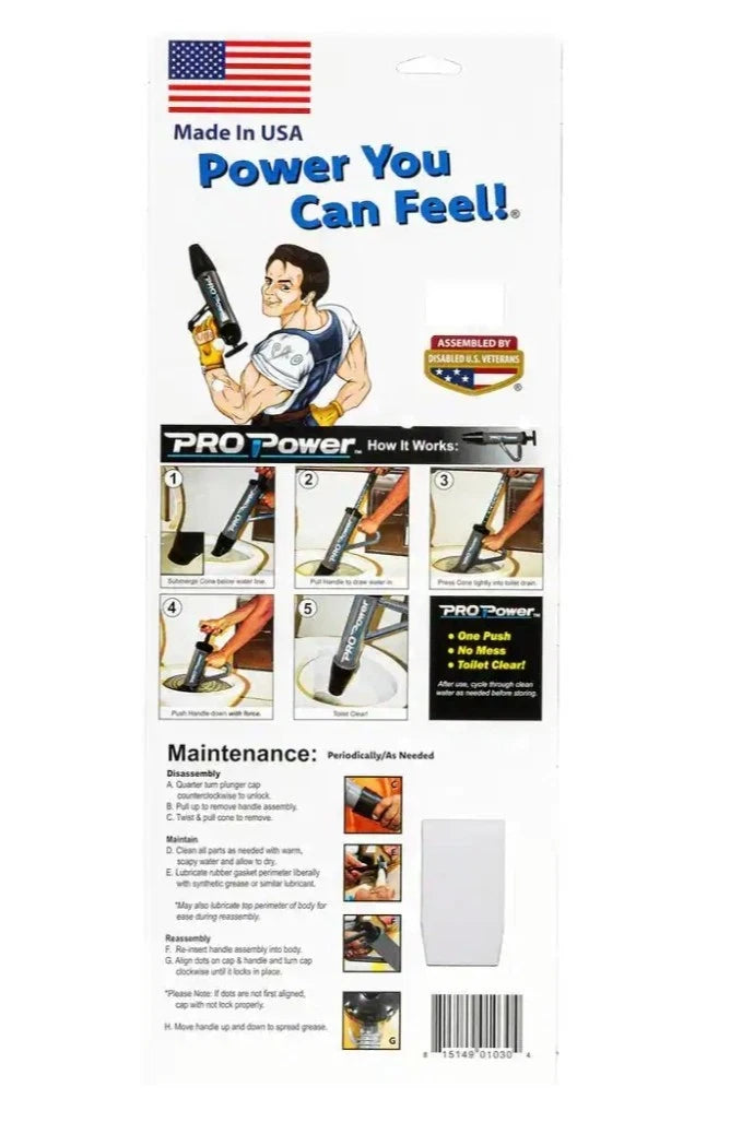 2pck Power Pro Professional Super Plunger OPEN BOX