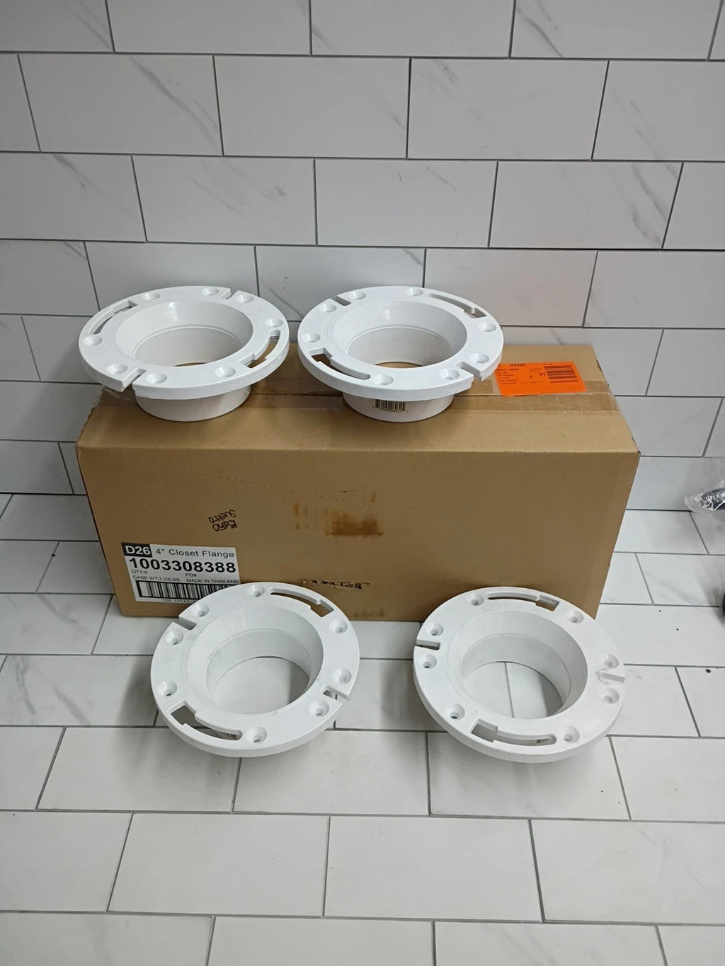 4PACK Oatey 1003 308 388 Closet Flange Toilet Flange, New Open Box