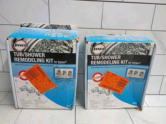 2pk Danco 39617 Tub/Shower Remodeling Kit for Gerber CHROME Open Box