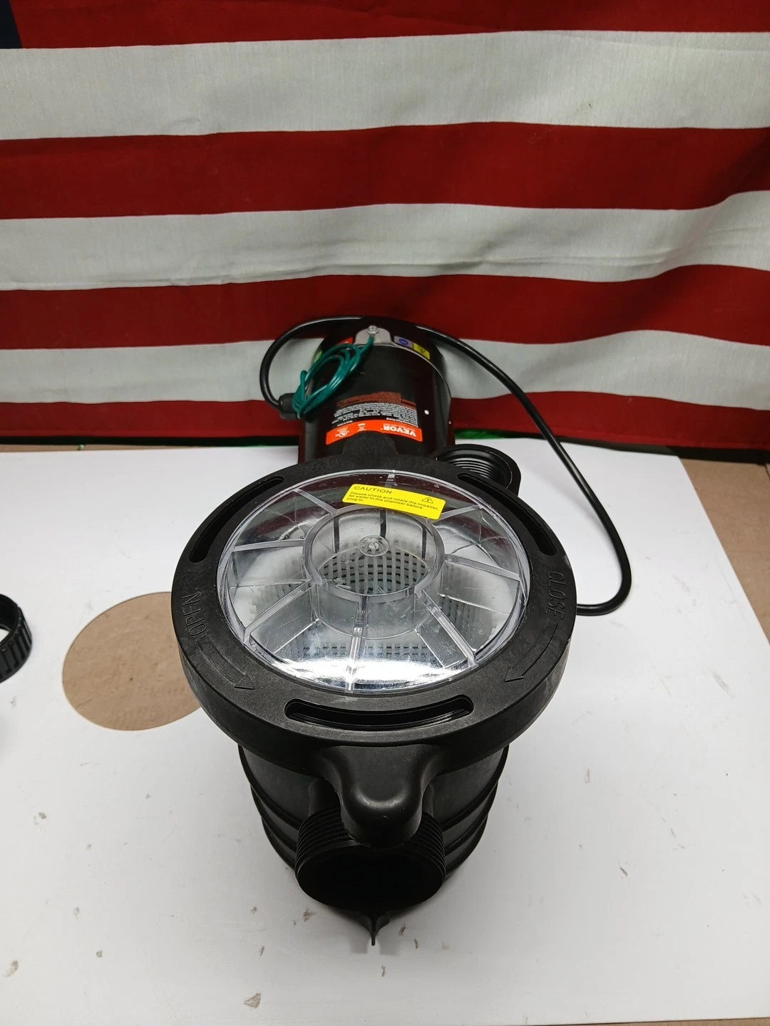 VEVOR ABOVE GROUND SWIMMING POOL PUMP 2.0HP 115V 1500W SINGLE SPEED 5400 GPH