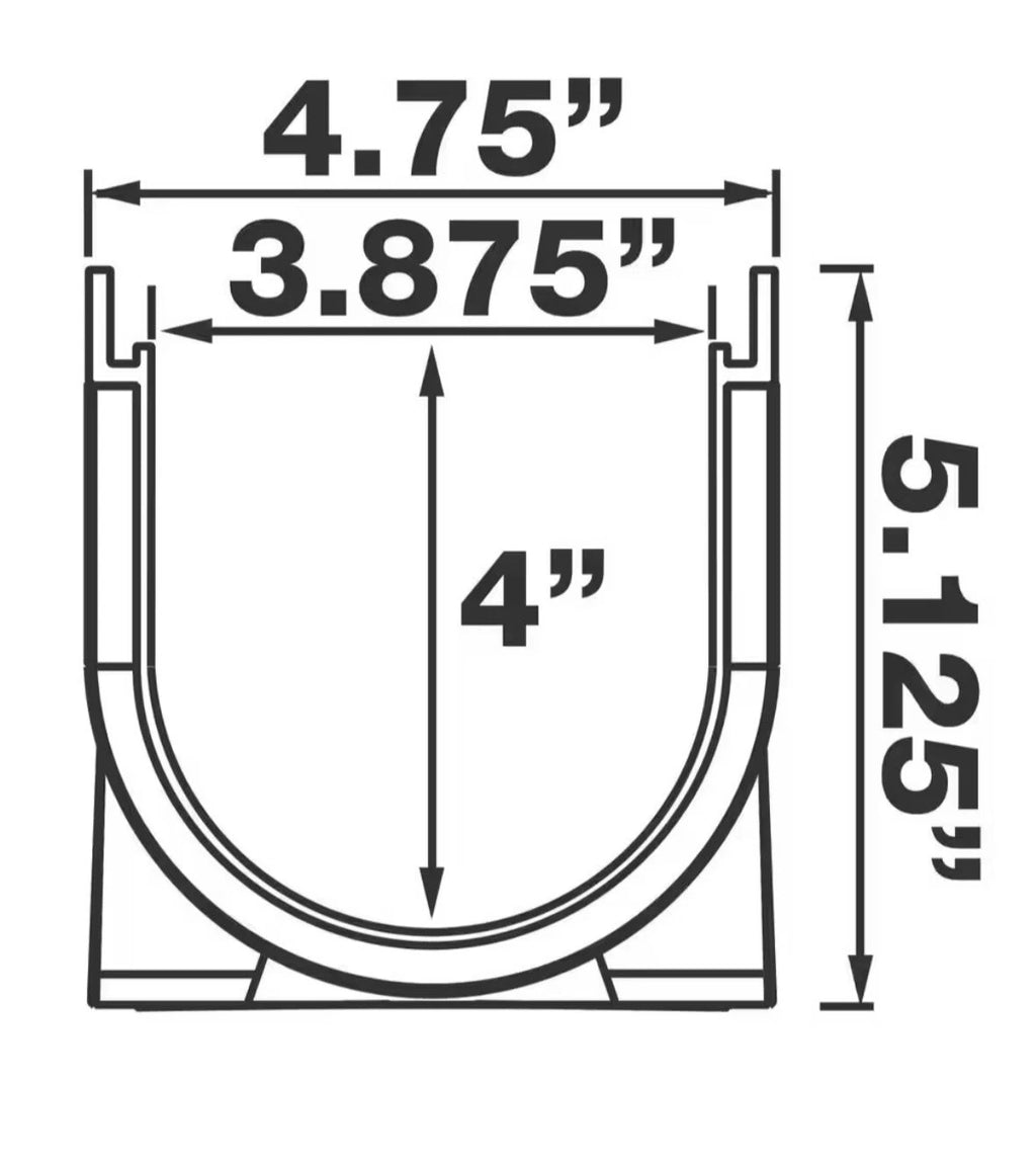 6-PACK RELN Storm Drain 5"x39.4" Channel Drain Kit