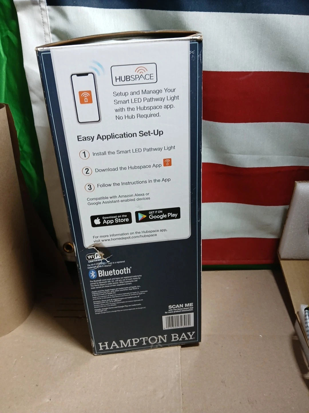 HAMPTON BAY 350 Lumen Low Voltage Black LED Smart Outdoor Powered by Hubspace
