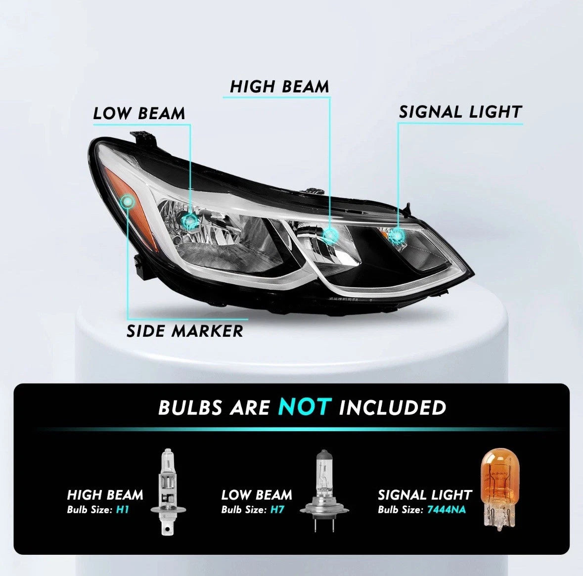 For 2016-2019 Chevy Cruze FACTORY 1pair Headlight Assembly Side 16 17 18 19