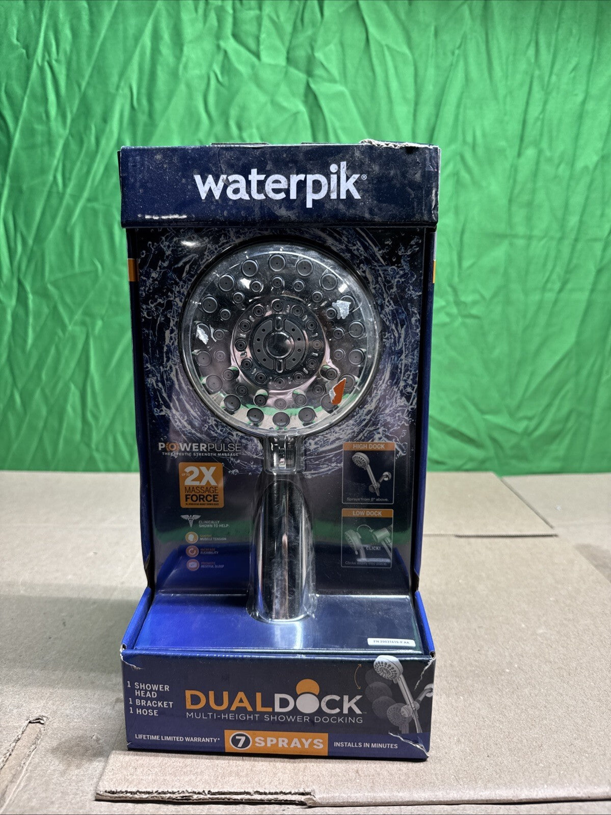 NOB Dualdock Multi-height 7spray wallmount handheld showerhead