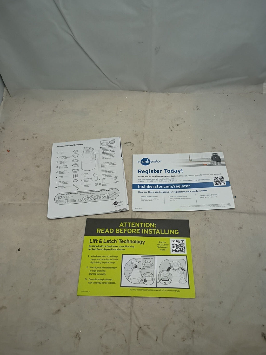 InSinkErat1or Badger 5 1/2HP Garbage Disposal Completed Open Box
